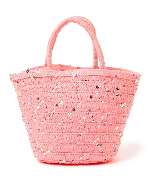 Ray BEAMS（レイビームス）の「Ray BEAMS / グリッター ペーパー バッグ（かごバッグ・レディース・ピンク/ライトブルー/ベージュ・ONE SIZE）」の15枚目の写真