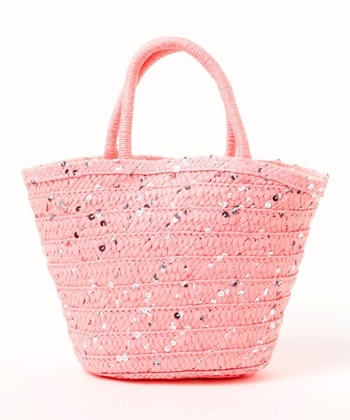 Ray BEAMS（レイビームス）の「Ray BEAMS / グリッター ペーパー バッグ（かごバッグ・レディース・ピンク/ライトブルー/ベージュ・ONE SIZE）」の16枚目の写真