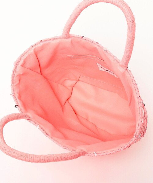 Ray BEAMS（レイビームス）の「Ray BEAMS / グリッター ペーパー バッグ（かごバッグ・レディース・ピンク/ライトブルー/ベージュ・ONE SIZE）」の17枚目の写真