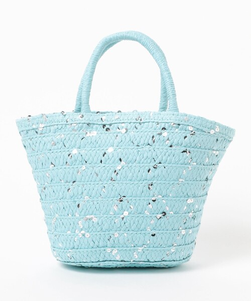 Ray BEAMS（レイビームス）の「Ray BEAMS / グリッター ペーパー バッグ（かごバッグ・レディース・ピンク/ライトブルー/ベージュ・ONE SIZE）」の19枚目の写真