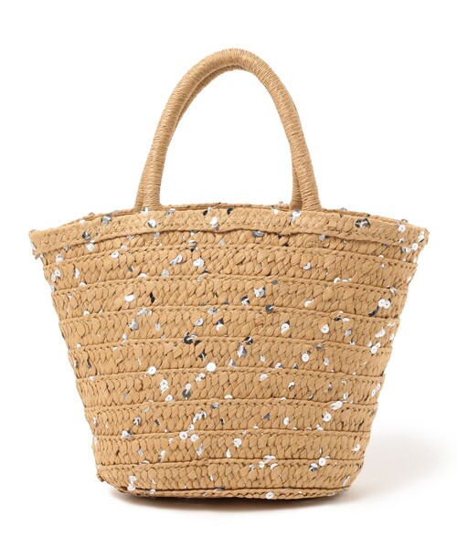 Ray BEAMS（レイビームス）の「Ray BEAMS / グリッター ペーパー バッグ（かごバッグ・レディース・ピンク/ライトブルー/ベージュ・ONE SIZE）」の22枚目の写真