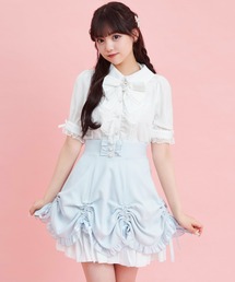 シャーリングリボンスカート