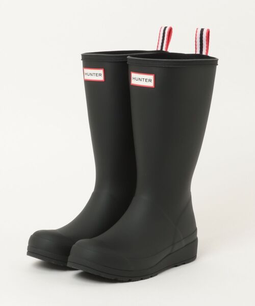 ASBee(アスビー)の「HUNTER ハンター W ORIGINAL PLAY TALL BOOT(レインシューズ・レディース・ブラック・24.0cm/23.0cm/22.0cm/25.0cm)」の1枚目の写真
