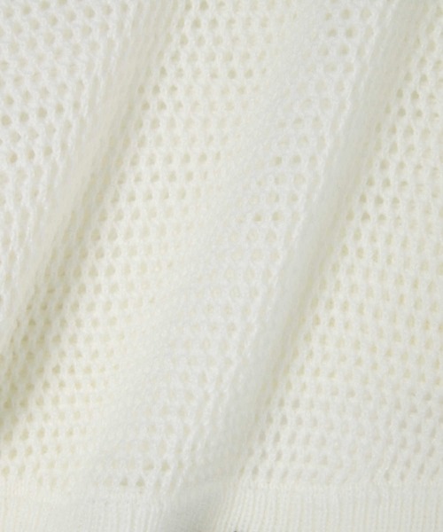 Right-on（ライトオン）の「【VIVIAN BLUE】メッシュニットロゴテープタンクトップレイヤード（ニット/セーター・キッズ・ホワイト/ブラック・120/130/140/150）」の11枚目の写真