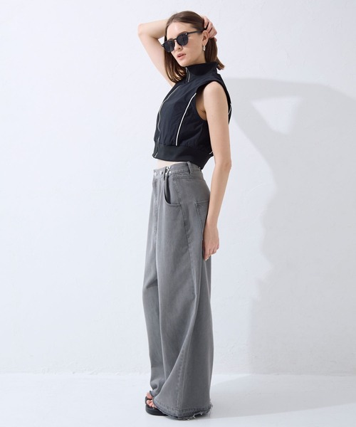 FOREVER 21（フォーエバー トゥエンティーワン）の「【2024SS】ハイウエストデニムサロペット（サロペット/オーバーオール・レディース・ライトグレー/ライトブルー・SMALL/MEDIUM）」の15枚目の写真