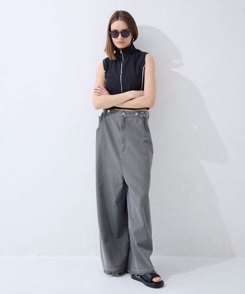 FOREVER 21（フォーエバー トゥエンティーワン）の「【2024SS】ハイウエストデニムサロペット（サロペット/オーバーオール・レディース・ライトグレー/ライトブルー・SMALL/MEDIUM）」の16枚目の写真