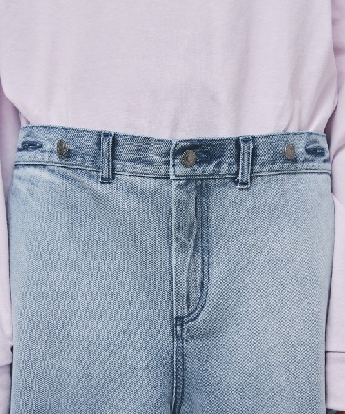 led.tokyo（レッドトウキョウ）の「【led.tokyo】グラデーションワイドデニム（デニムパンツ・レディース・ブラック/ブルー・1/2）」の19枚目の写真