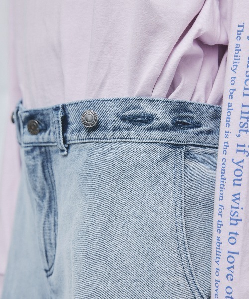 led.tokyo（レッドトウキョウ）の「【led.tokyo】グラデーションワイドデニム（デニムパンツ・レディース・ブラック/ブルー・1/2）」の20枚目の写真