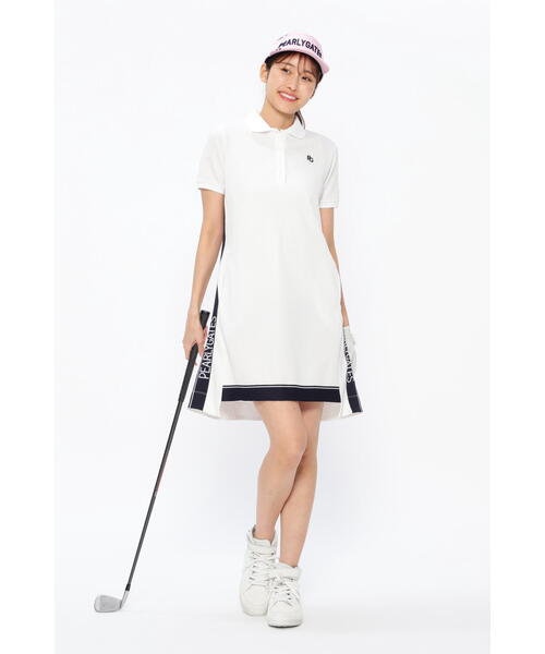 PEARLY GATES（パーリーゲイツ）の「Wフクレラメジャガード 半袖ポロ