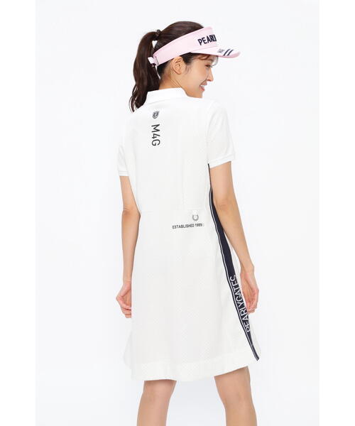 PEARLY GATES（パーリーゲイツ）の「Wフクレラメジャガード 半袖ポロ