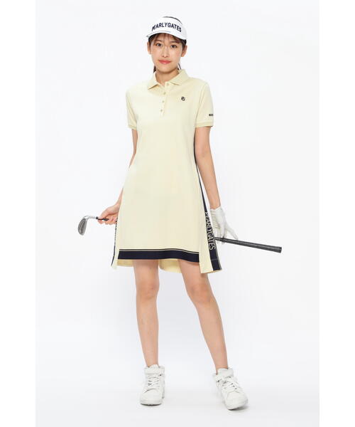 PEARLY GATES（パーリーゲイツ）の「Wフクレラメジャガード 半袖ポロ