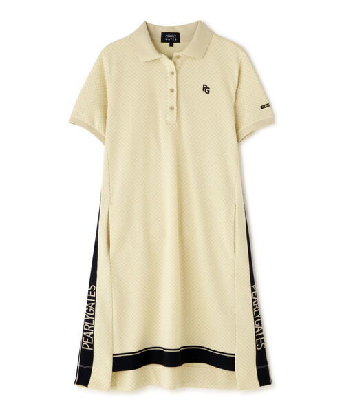 PEARLY GATES（パーリーゲイツ）の「Wフクレラメジャガード 半袖ポロ