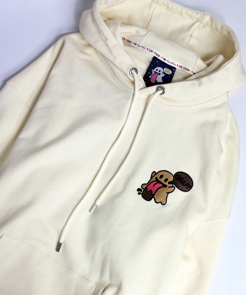 GRAF＆WU　グラフアンドウー お化けベロ刺繍パーカー　スウェットフーディー GRAF＆WU パーカー A'GEM/9 × .kom「GRAF＆WU/グラフアンドウー