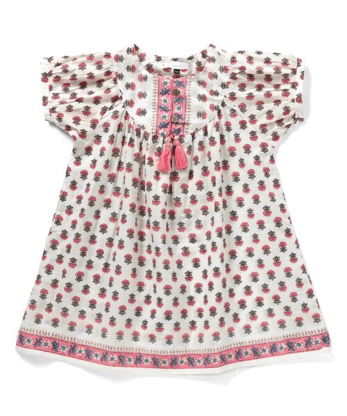 Seraph（セラフ）の「エスニック柄カフタンワンピース（ワンピース・キッズ・ピンク/イエロー/サックスブルー・140/130/120/110/100/95/90/80）」の17枚目の写真