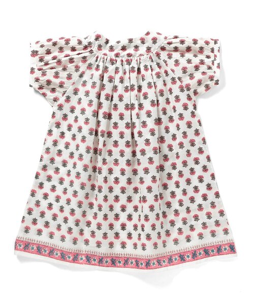 Seraph（セラフ）の「エスニック柄カフタンワンピース（ワンピース・キッズ・ピンク/イエロー/サックスブルー・140/130/120/110/100/95/90/80）」の12枚目の写真