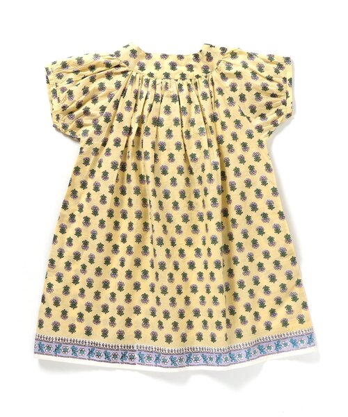 Seraph（セラフ）の「エスニック柄カフタンワンピース（ワンピース・キッズ・ピンク/イエロー/サックスブルー・140/130/120/110/100/95/90/80）」の4枚目の写真