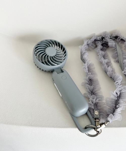 Me%(ミィパーセント)の「ハンディーファン 110076(アウトドアグッズ・レディース・ピンク/アイボリー/ブルー系その他・FREE)」の3枚目の写真