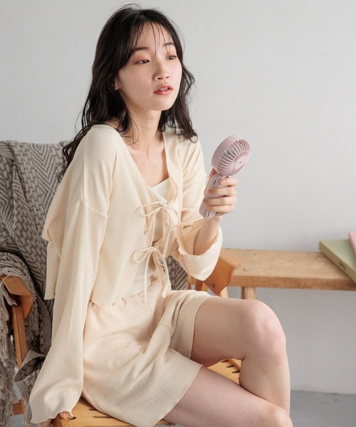 Me%(ミィパーセント)の「ハンディーファン 110076(アウトドアグッズ・レディース・ピンク/アイボリー/ブルー系その他・FREE)」の5枚目の写真