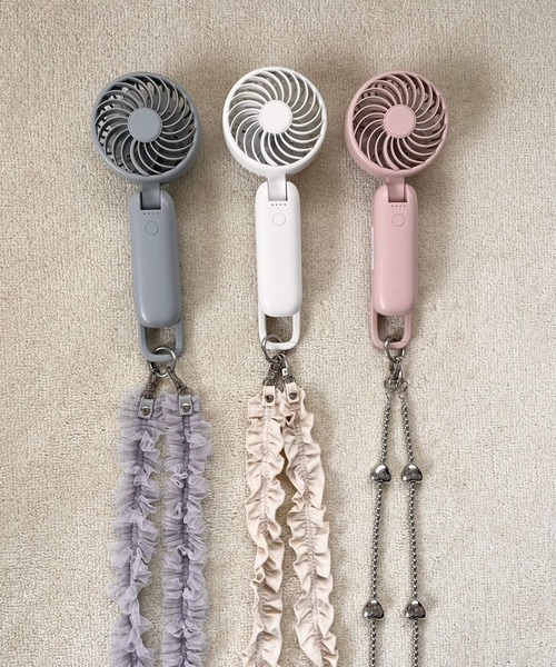 Me%(ミィパーセント)の「ハンディーファン 110076(アウトドアグッズ・レディース・ピンク/アイボリー/ブルー系その他・FREE)」の6枚目の写真