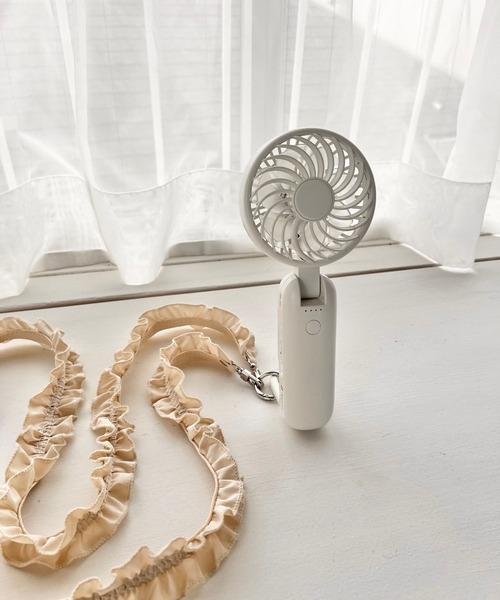 Me%(ミィパーセント)の「ハンディーファン 110076(アウトドアグッズ・レディース・ピンク/アイボリー/ブルー系その他・FREE)」の10枚目の写真