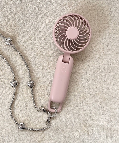 Me%(ミィパーセント)の「ハンディーファン 110076(アウトドアグッズ・レディース・ピンク/アイボリー/ブルー系その他・FREE)」の12枚目の写真