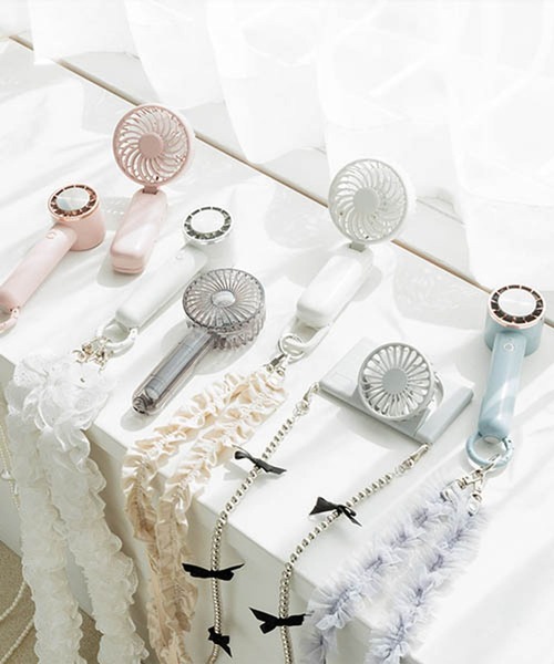 Me%(ミィパーセント)の「ハンディーファン 110076(アウトドアグッズ・レディース・ピンク/アイボリー/ブルー系その他・FREE)」の16枚目の写真