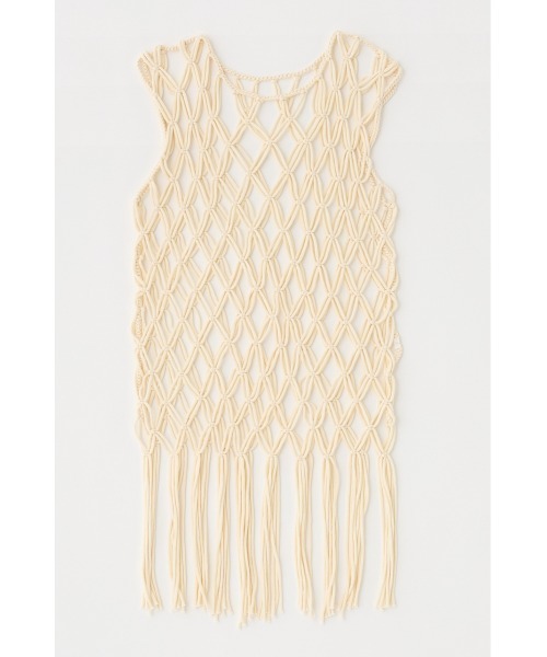 MOUSSY（マウジー）の「MACRAME トップス（タンクトップ・レディース・ブラック/オフホワイト・FREE）」の16枚目の写真