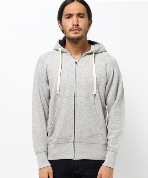 SEVENDAYS=SUNDAY（セブンデイズサンデイ）の「トンプキン裏毛　長袖ＺＩＰパーカー（カーディガン/ボレロ・メンズ・杢グレー/ネイビー/オフホワイト・SMALL/LARGE/MEDIUM）」の4枚目の写真