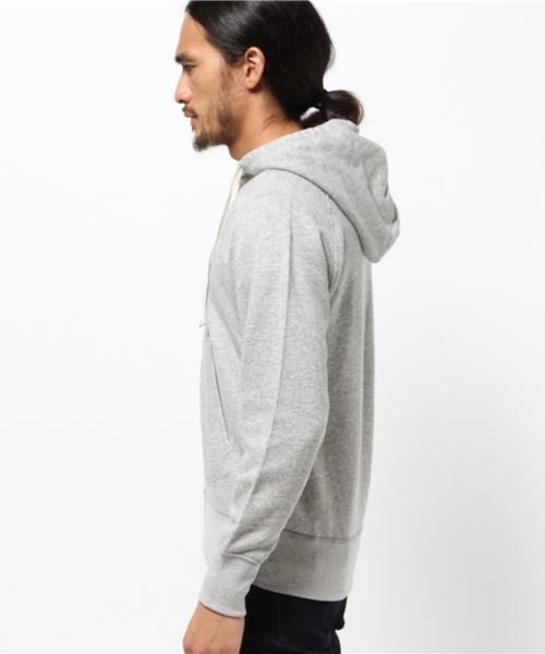 SEVENDAYS=SUNDAY（セブンデイズサンデイ）の「トンプキン裏毛　長袖ＺＩＰパーカー（カーディガン/ボレロ・メンズ・杢グレー/ネイビー/オフホワイト・SMALL/LARGE/MEDIUM）」の5枚目の写真
