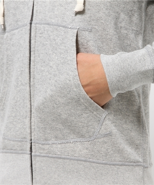 SEVENDAYS=SUNDAY（セブンデイズサンデイ）の「トンプキン裏毛　長袖ＺＩＰパーカー（カーディガン/ボレロ・メンズ・杢グレー/ネイビー/オフホワイト・SMALL/LARGE/MEDIUM）」の10枚目の写真