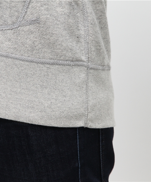 SEVENDAYS=SUNDAY（セブンデイズサンデイ）の「トンプキン裏毛　長袖ＺＩＰパーカー（カーディガン/ボレロ・メンズ・杢グレー/ネイビー/オフホワイト・SMALL/LARGE/MEDIUM）」の11枚目の写真