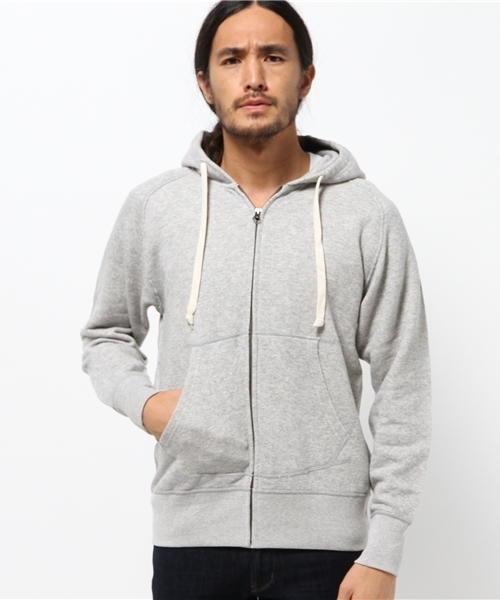 SEVENDAYS=SUNDAY（セブンデイズサンデイ）の「トンプキン裏毛　長袖ＺＩＰパーカー（カーディガン/ボレロ・メンズ・杢グレー/ネイビー/オフホワイト・SMALL/LARGE/MEDIUM）」の15枚目の写真