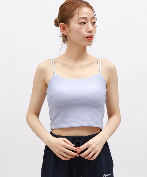 LAKOLE（ラコレ）の「【吸水速乾】リブクロスショートブラトップ＜RELAXING WEAR＞/ 118984（キャミソール・レディース・ラベンダー/オフホワイト/ブラック・SMALL/MEDIUM/LARGE）」の15枚目の写真