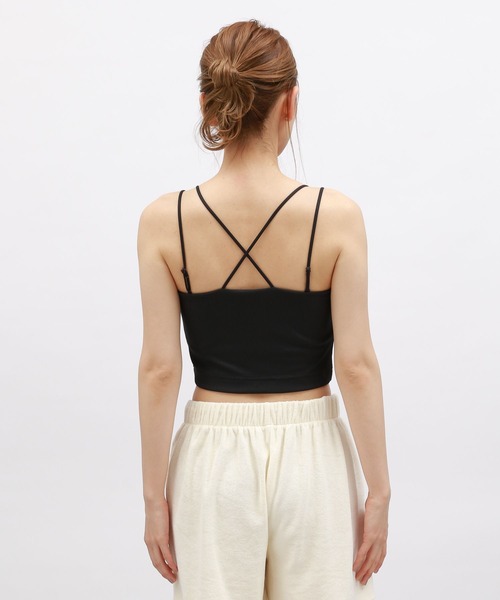 LAKOLE（ラコレ）の「【吸水速乾】リブクロスショートブラトップ＜RELAXING WEAR＞/ 118984（キャミソール・レディース・ラベンダー/オフホワイト/ブラック・SMALL/MEDIUM/LARGE）」の11枚目の写真