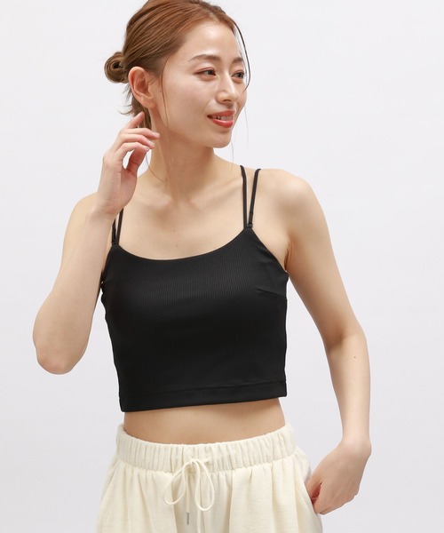 LAKOLE（ラコレ）の「【吸水速乾】リブクロスショートブラトップ＜RELAXING WEAR＞/ 118984（キャミソール・レディース・ラベンダー/オフホワイト/ブラック・SMALL/MEDIUM/LARGE）」の18枚目の写真