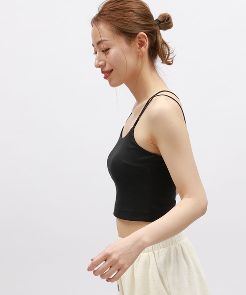 LAKOLE（ラコレ）の「【吸水速乾】リブクロスショートブラトップ＜RELAXING WEAR＞/ 118984（キャミソール・レディース・ラベンダー/オフホワイト/ブラック・SMALL/MEDIUM/LARGE）」の17枚目の写真