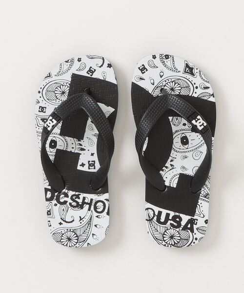 DC SHOES（ディーシーシューズ）の「ディーシーシューズ  Ks SPRAY GRAFFIK（サンダル・キッズ・ホワイト×ブラック・22.0cm/18.0cm/20.0cm）」の4枚目の写真