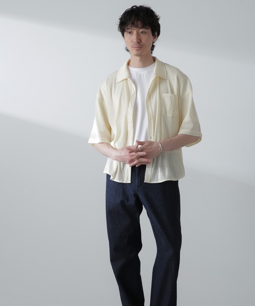 セール】NORMANBROS別注スラッシュポケット楊柳シャツ 半袖（シャツ