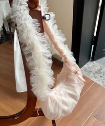 チュールドロストリボンショルダーバッグ
