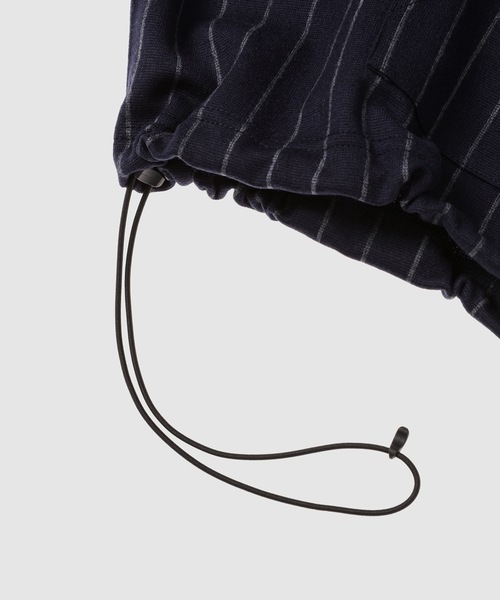 ジュンヤワタナベ ネイビー ストライプ ジップアップジャンパー JUNYA