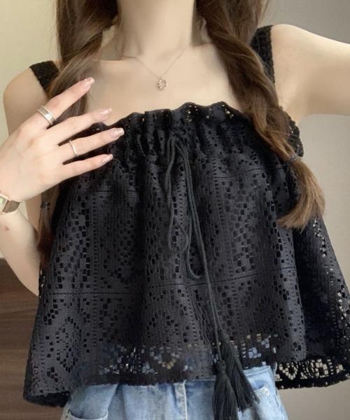 ｔｏｌｅｎｅ（トレネ）の「レースキャミ シアー（キャミソール・レディース・ホワイト/ブラック・FREE）」の17枚目の写真