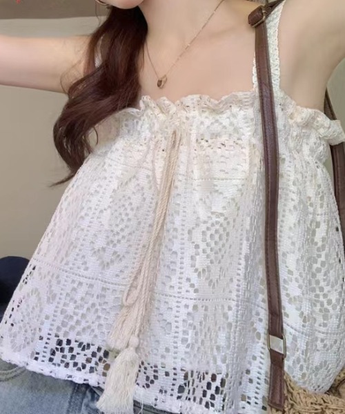 ｔｏｌｅｎｅ（トレネ）の「レースキャミ シアー（キャミソール・レディース・ホワイト/ブラック・FREE）」の15枚目の写真