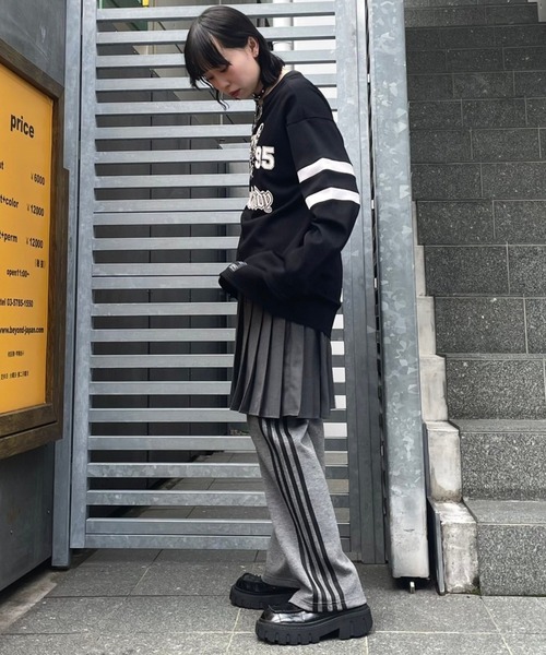 Candy Stripper（キャンディストリッパー）の「NUMBERING CATS WAFFLE トップス（Tシャツ/カットソー・レディース・ブルー/グレー/ブラック/レッド・2）」の19枚目の写真