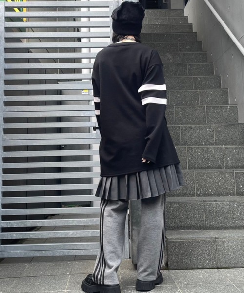 Candy Stripper（キャンディストリッパー）の「NUMBERING CATS WAFFLE トップス（Tシャツ/カットソー・レディース・ブルー/グレー/ブラック/レッド・2）」の22枚目の写真