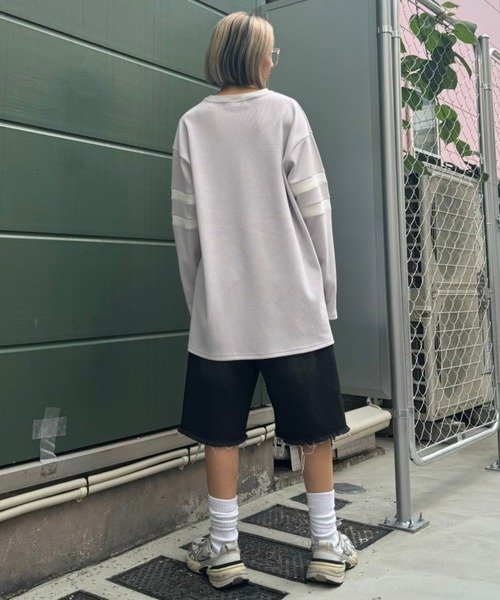 Candy Stripper（キャンディストリッパー）の「NUMBERING CATS WAFFLE トップス（Tシャツ/カットソー・レディース・ブルー/グレー/ブラック/レッド・2）」の14枚目の写真