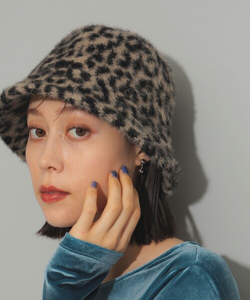 Ray BEAMS（レイビームス）の「シャギー ベル ハット（ハット・レディース・その他/パープル・ONE SIZE）」の2枚目の写真