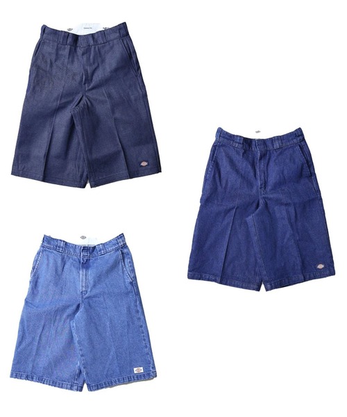 Dickies】 13 デニム ワークショーツ ルーズフィット [18453000