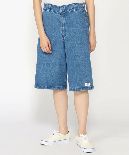 Dickies】 13 デニム ワークショーツ ルーズフィット [18453000
