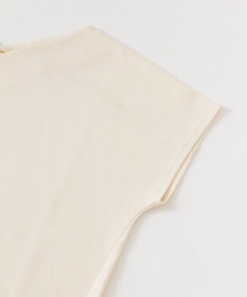 SENSE OF PLACE by URBAN RESEARCH（センスオブプレイスバイアーバンリサーチ）の「カットミラノフレンチスリーブトップ（Tシャツ/カットソー・レディース・ホワイト系その他/チャコールグレー/ブラック系その他/オフホワイト/オレンジ・ONE）」の21枚目の写真