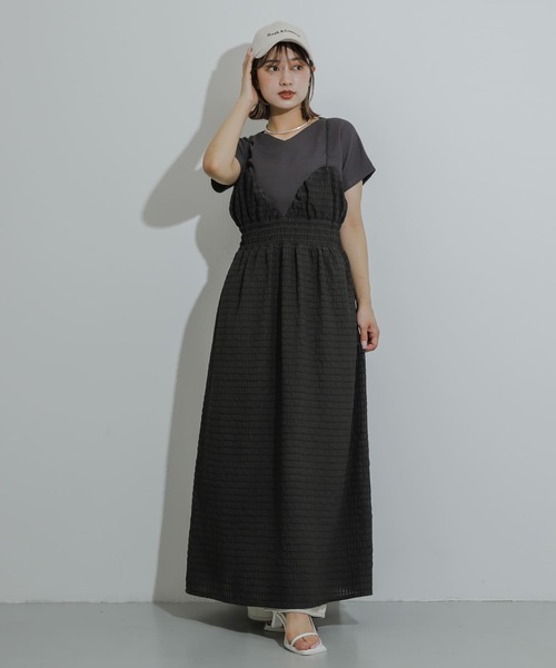 SENSE OF PLACE by URBAN RESEARCH（センスオブプレイスバイアーバンリサーチ）の「カットミラノフレンチスリーブトップ（Tシャツ/カットソー・レディース・ホワイト系その他/チャコールグレー/ブラック系その他/オフホワイト/オレンジ・ONE）」の18枚目の写真